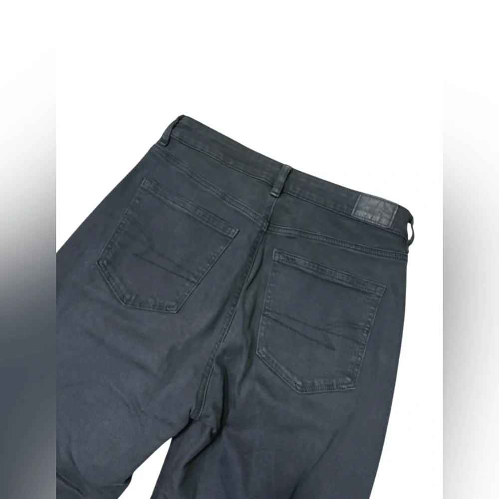 American Eagle Black Mom Jeans Size 6 Long - Picture 8 of 8